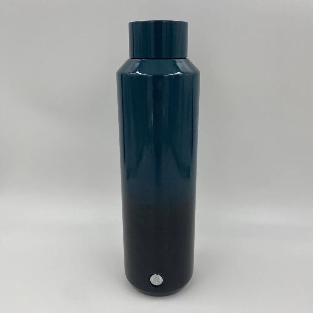 Starbucks Teal Black Vacuum Insulated‎ Water Bottle 20 Oz ombré